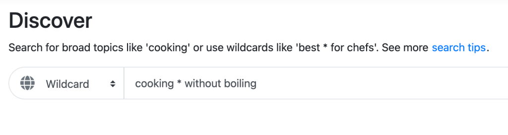 Google autosuggest wildcard search in Keyword Chef